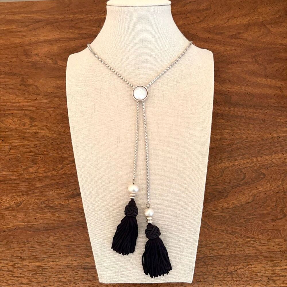 Lucky Brand | Freshwater Pearl Tassel Necklace | Adjustable